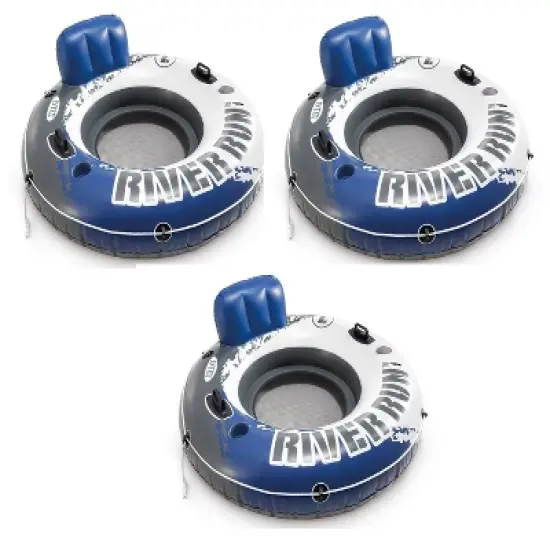 INTEX River Run I 53-inch Inflatable Water Floating Tubes - 3 Pack image {1}