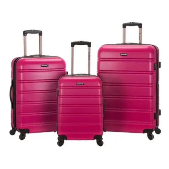 Rockland Melbourne 3pc ABS Hardside Carry On Spinner Luggage Set image {6}