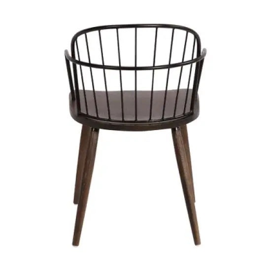 Bradley Steel Framed Side Chair - Armen Living image {4}