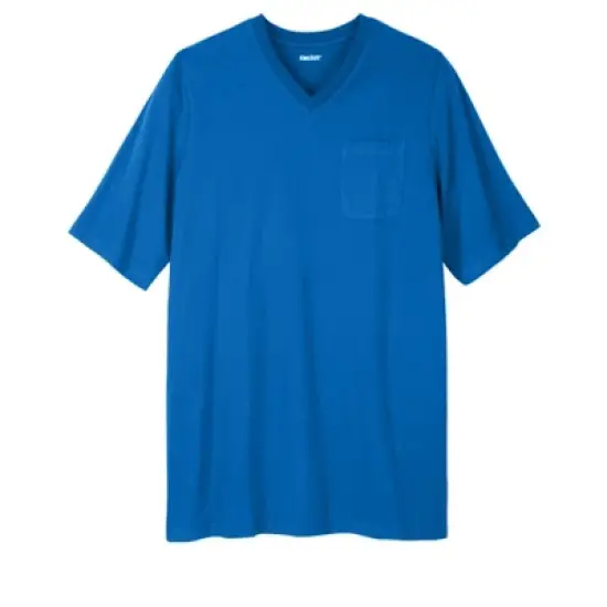 KingSize Men's Big & Tall Shrink-Less&trade; Lightweight Longer-Length V-neck T-shirt image {5}
