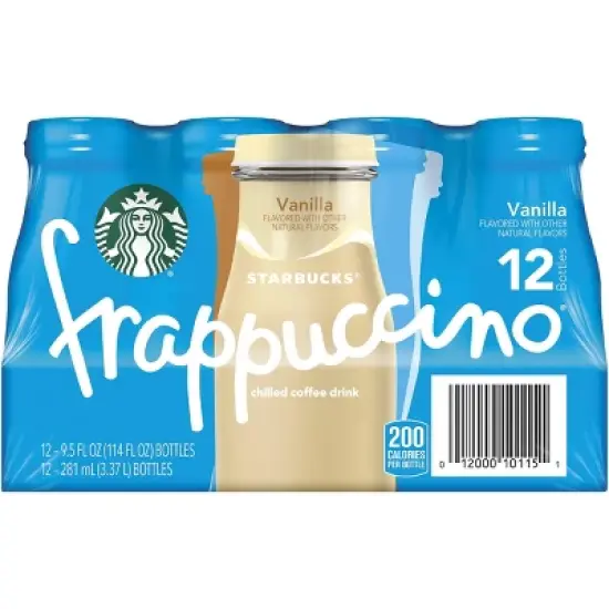 Starbucks Frappuccino Vanilla Coffee Drink - 12pk/9.5 fl oz Bottle image {3}