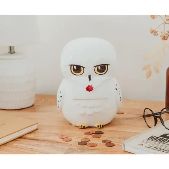 Silver Buffalo Harry Potter Chibi Hedwig 8-Inch Figural Coin Bank Storage | Toynk Exclusive image {5}