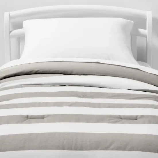 Toddler Rugby Striped Cotton Kids' Comforter - Pillowfort&trade; image {3}
