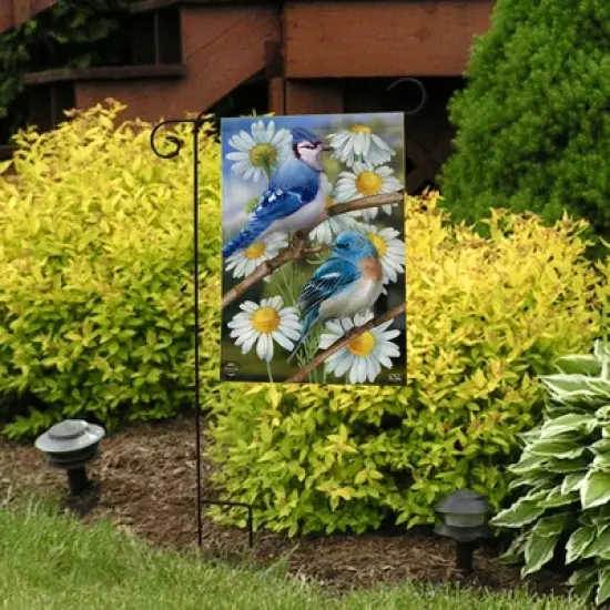 Briarwood Lane Spring Garden Flag 12x18 For Outdoor Birds and Daisies For Spring Garden Flag Flags For Outside image {3}