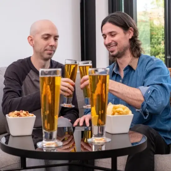 Libbey Stockholm Pilsner Beer Glasses, 14.5 ounce, Set of 4 image {2}