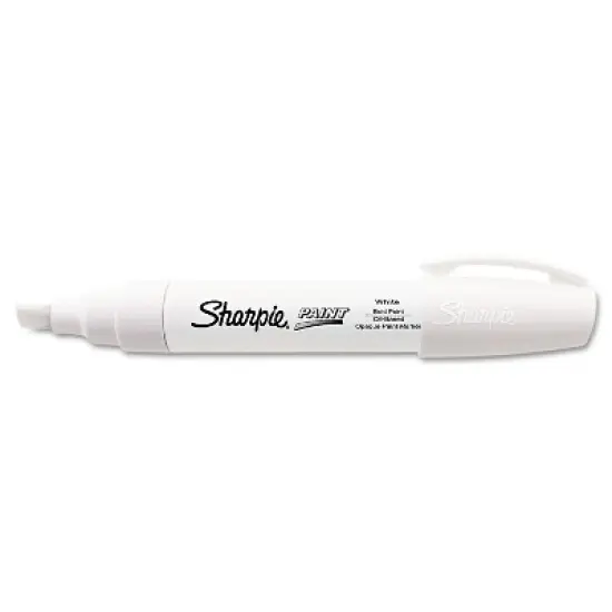 Sharpie Paint Marker Wide Point White 35568 image {1}
