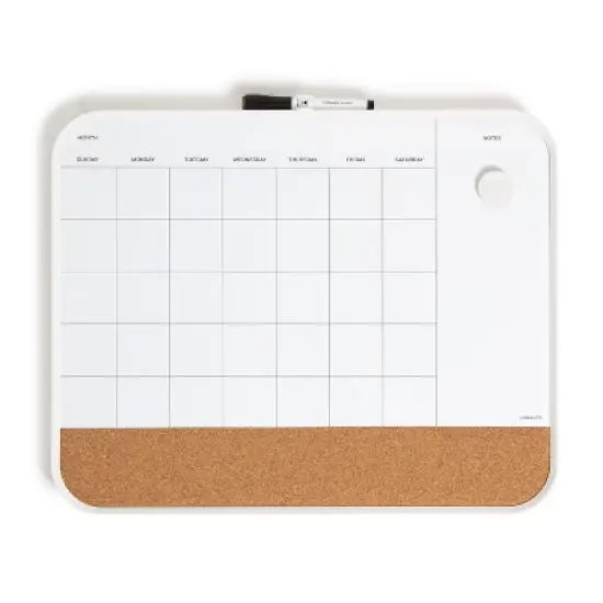 U Brands 16"x20" Mod Frame 3-in-1 Planner Board - White image {7}
