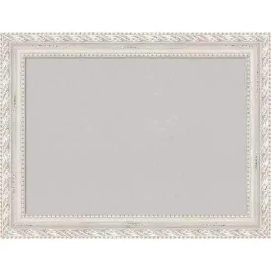 34"x26" Opera Wood Frame Gray Cork Board Off-White - Amanti Art image {10}