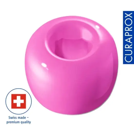 Curaprox Toothbrush Holder Pink, Hygienic Upright Stand for Clean and Organized Storage image {4}