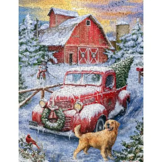 Springbok Holidays on the Farm Jigsaw Puzzle - 500pc: Memory Skills, Creative Thinking, Cardboard Material image {2}