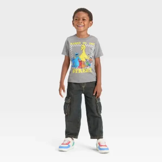 Toddler Boys' Sesame Street Short Sleeve T-Shirt - Heather Gray image {3}