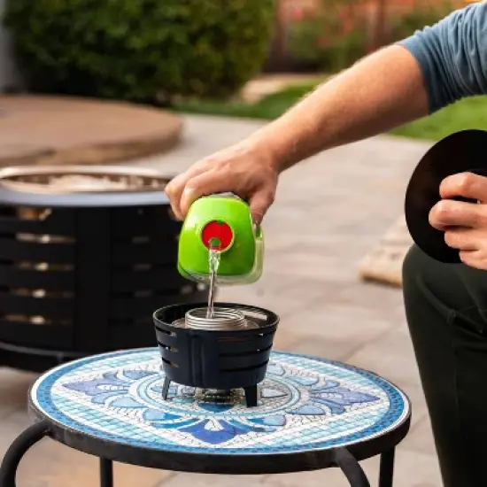 Tiki Mini Pit Metal Outdoor Torch Black image {3}