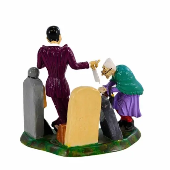 Department 56 Villages 3.25 In How About Our Lay-Away Plan? Halloween Figurine , Halloween Decor Halloween Snow Village (1PC) image {1}