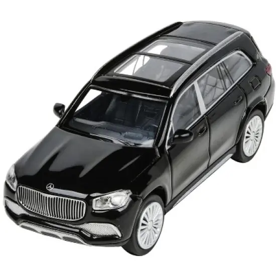 Mercedes-Maybach GLS 600 with Sunroof Black 1/64 Diecast Model Car by Paragon image {1}