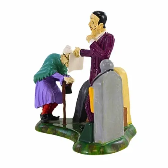 Department 56 Villages 3.25 In How About Our Lay-Away Plan? Halloween Figurine , Halloween Decor Halloween Snow Village (1PC) image {3}