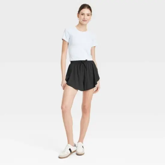 Women's Woven High-Rise Flutter Shorts 3" - All In Motion&trade; image {4}