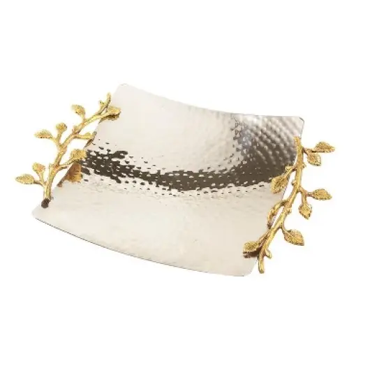 Jiallo  Gilt leaf square tray image {2}