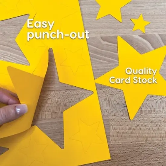 FreshCut Crafts Punch Out Paper Cutouts, Everyday Shapes, Hearts, Stars & Circles, 492 Pieces image {4}