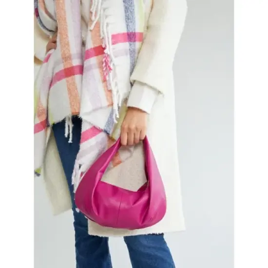 Shiraleah Brights Plaid Lilou Scarf with Fringe Detail image {4}