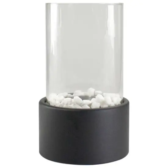 Northlight 10.5" Bio Ethanol Round Portable Tabletop Fireplace with Black Base image {6}