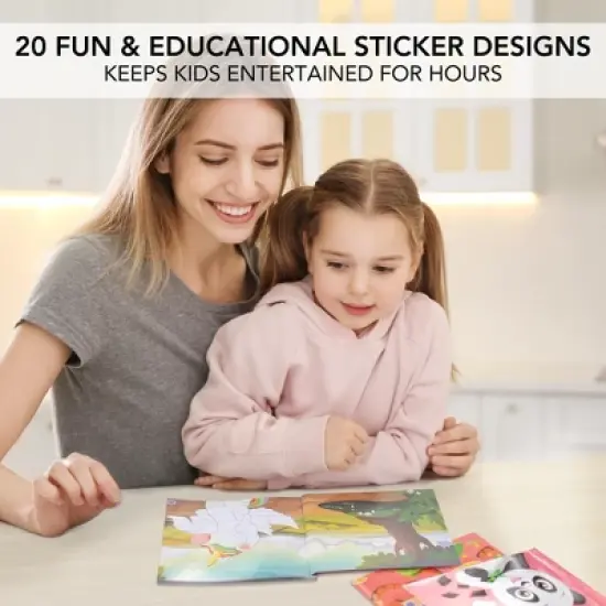 Fun Paint & Sticker Books for Kids (Set of 2) &ndash; Engaging Activity with Shapes & Numbers for Ages 4&ndash;8 &ndash; Great for Home or Travel image {7}