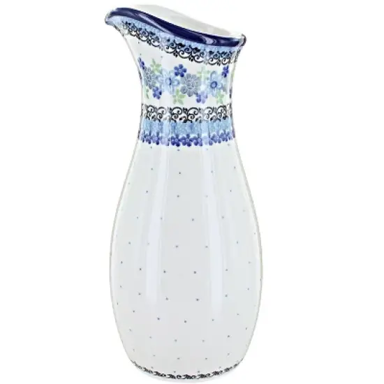 Blue Rose Polish Pottery D18 Ceramika Artystyczna Water Carafe image {6}
