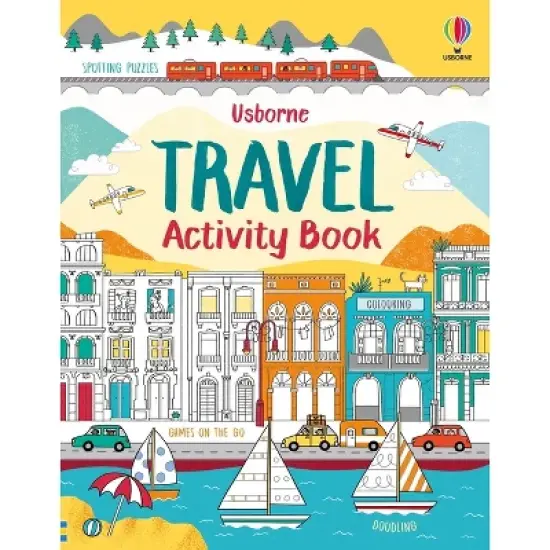 Travel Activity Book - by  Usborne & Rebecca Gilpin & Lucy Bowman (Paperback) image {1}