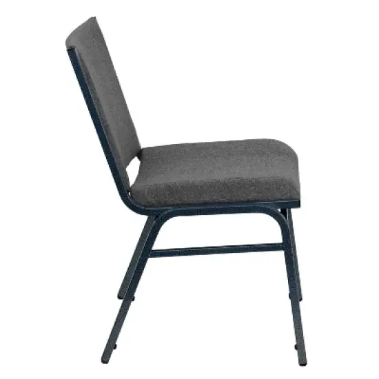 Flash Furniture HERCULES Series Heavy Duty Gray Fabric Stack Chair image {7}