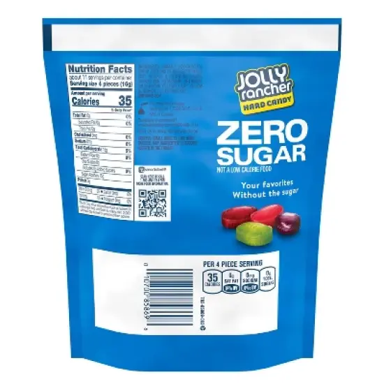 Jolly Rancher Zero Sugar Assorted Fruit Flavored Hard Candy - 6.1oz image {3}