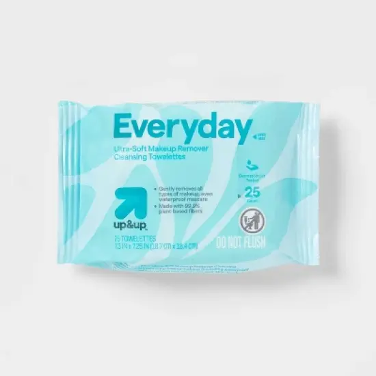 Everyday Ultra-Soft Makeup Remover Cleansing Towelettes - Scented - up&up&trade; image {8}