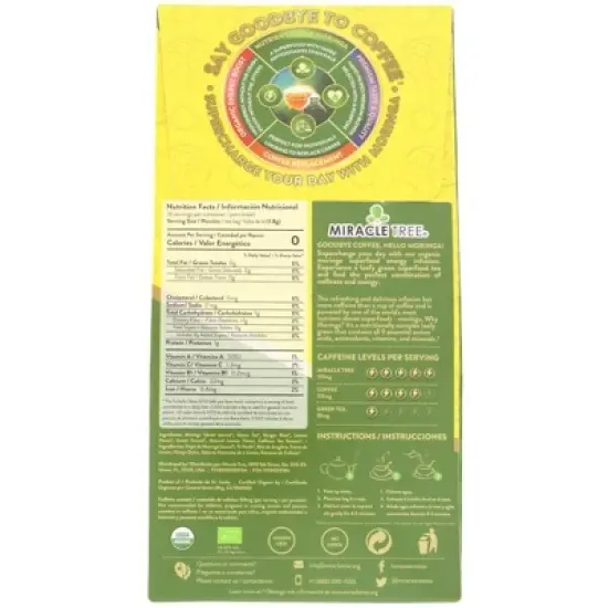 Miracle Tree Moringa Ginger Lemon Tea - Case of 5/16 Bags image {2}
