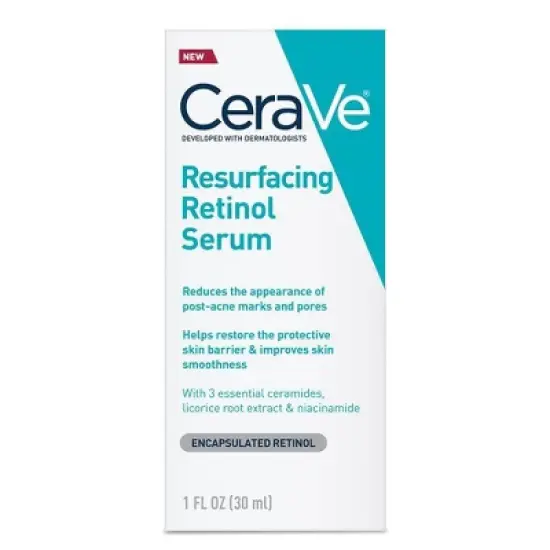 CeraVe Resurfacing Retinol Face Serum - 1 fl oz image {1}