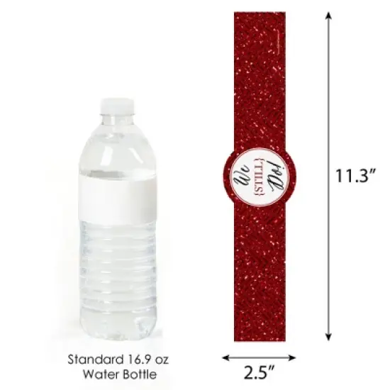 Big Dot of Happiness We Still Do - 40th Wedding Anniversary - DIY Party Supplies - Wedding Anniversary Party DIY Wrapper Favors & Decor - Set of 15 image {2}