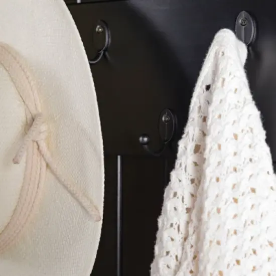 Waylon Rustic Farmhouse Solid Wood Tall Hall Tree - Saracina Home image {9}