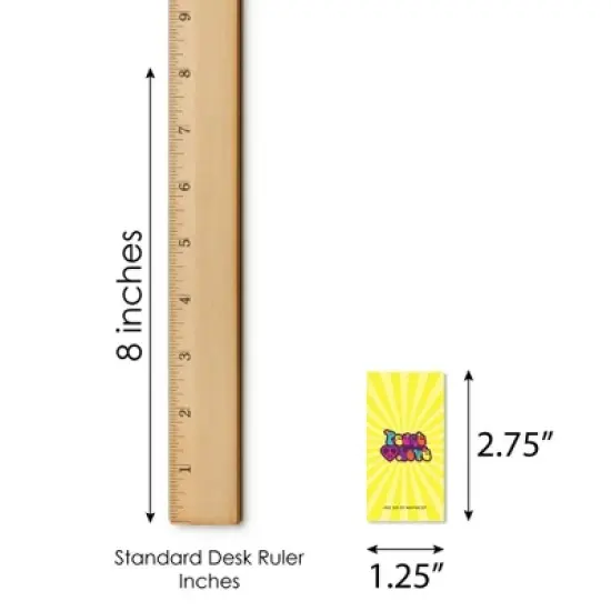 Big Dot of Happiness 60's Hippie - Mini Candy Bar Wrapper Stickers - 1960s Groovy Party Small Favors - 40 Count image {4}