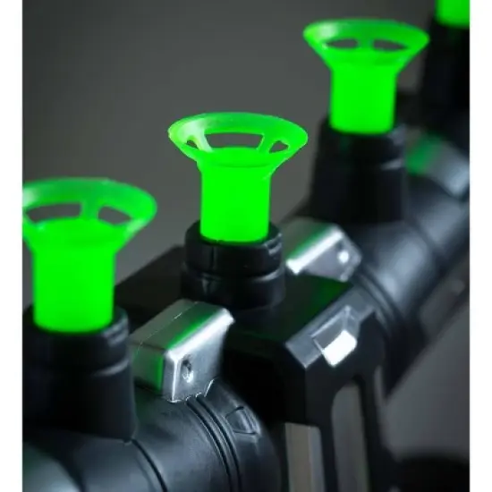 HearthSong Glow-in-the-Dark Air Target Game for Kids, Includes Two Air Blasters, 24 Soft Darts, and 20 Air Targets image {4}