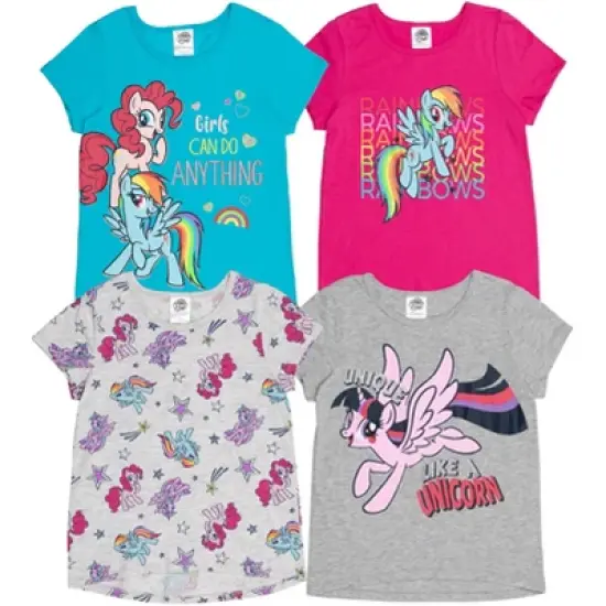 My Little Pony Rainbow Dash Little Girls 4 Pack Graphic T-Shirts Multicolor 6-6X image {7}