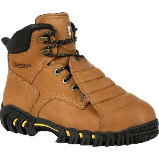 Men's Michelin Sledge Steel Toe Metatarsal Work Boots, XPX761, Brown image {7}