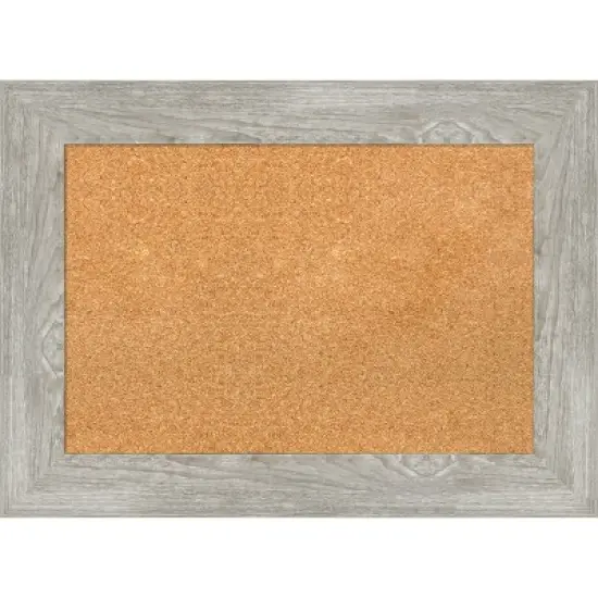 Amanti Art Dove Greywash Framed Corkboard, Natural Cork image {9}