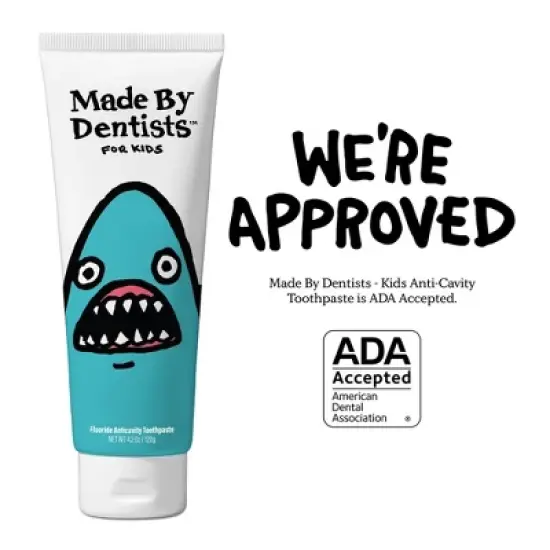 Made by Dentists Kids' Shark Fluoride Anticavity Toothpaste - Watermelon - 4.2oz image {4}
