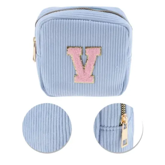 Unique Bargains Letter V Pattern Makeup Bag 1 Pc image {3}