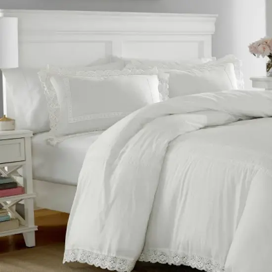 Annabella Comforter Set White - Laura Ashley image {3}