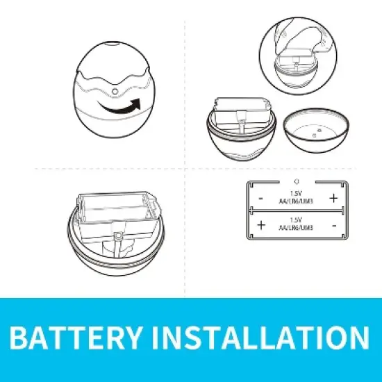 Allforpaws Intractive Cat Toy Dinosaur Egg Spinner Cat Toy, Orange image {5}