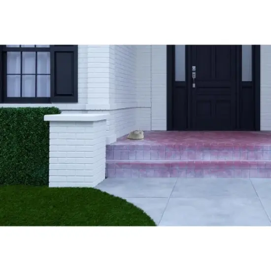 Storied Home Cement Rabbit Planter & Saucer: Farmhouse Style, No Assembly, Indoor/Outdoor Use image {2}