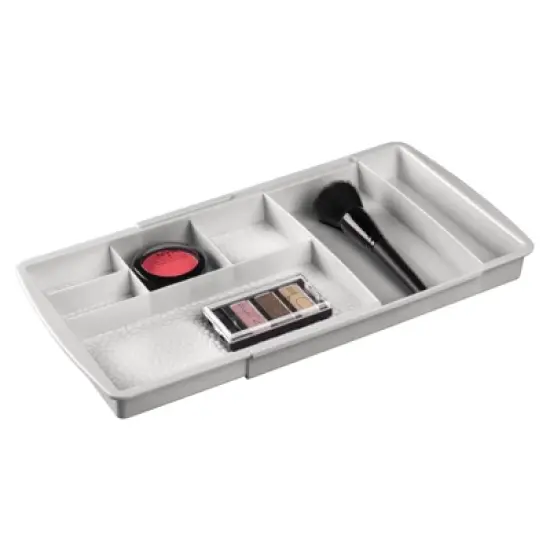 mDesign Expandable Makeup Organizer Tray for Bathroom Drawers image {5}