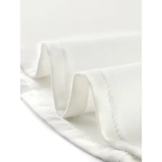 Allegra K Women's Mesh Semi Sheer Work Office Top Peter Pan Collar Shirt image {5}