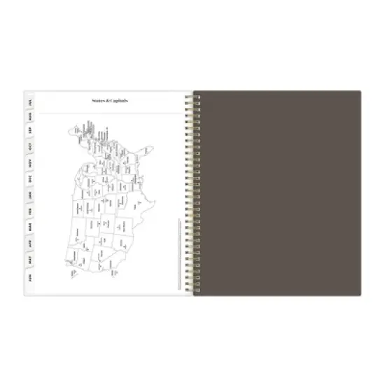 The Everygirl X Day Designer 2024-25 Weekly/Monthly Planner 11"x8.5" Wirebound Frosted Cover Senegal Tan: Adult Stationery, Tabs image {17}