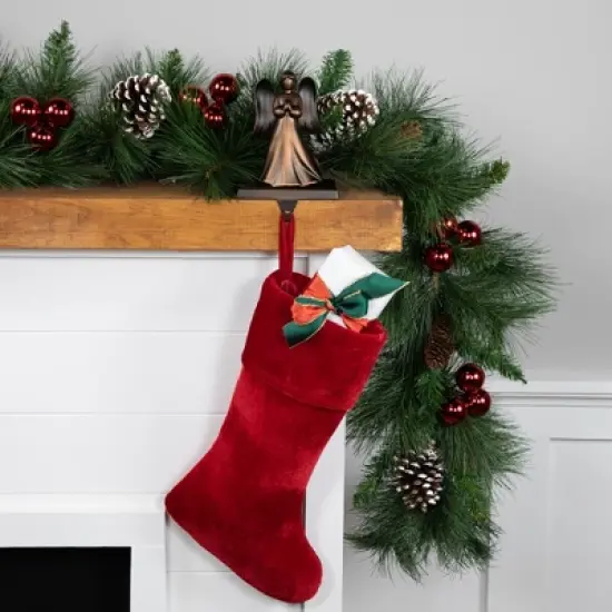 Northlight 7" Copper-tone Praying Angel Metal Christmas Stocking Holder image {4}