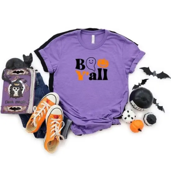 Simply Sage Market Women's Boo Y'all Short Sleeve Graphic Tee image {1}