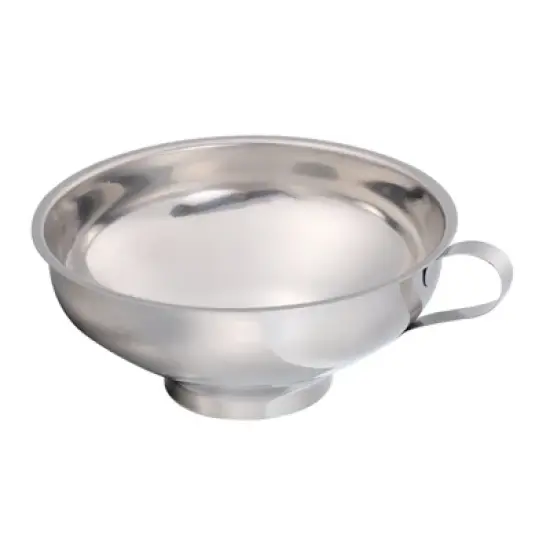 Unique Bargains Stainless Steel High Temperature Resistant Non-Aging Funnel with Handle image {4}